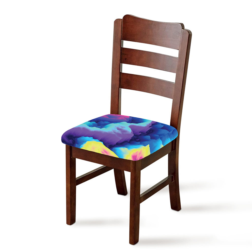 Colorful Cloud Print Chair Cushion Cover