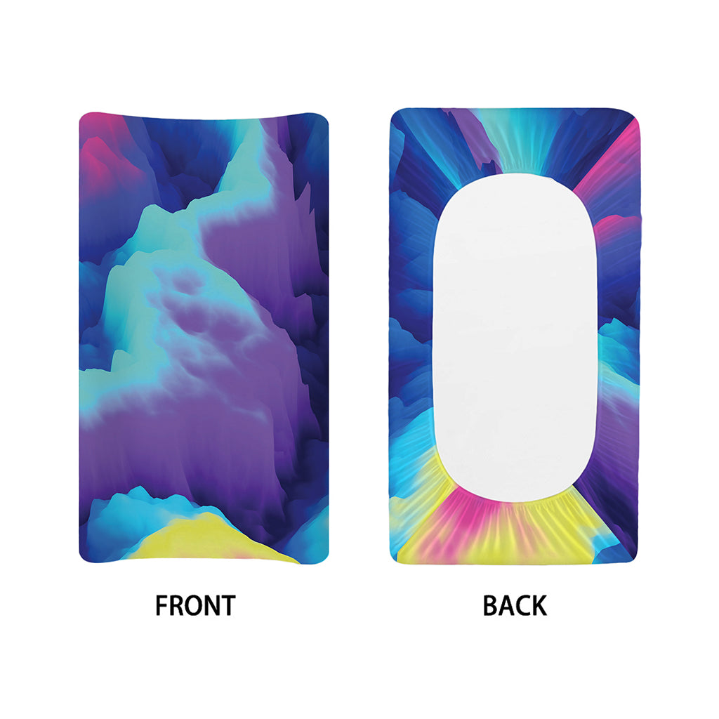 Colorful Cloud Print Changing Pad Cover