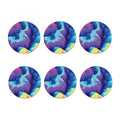Colorful Cloud Print Coaster Set