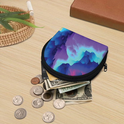 Colorful Cloud Print Coin Purse