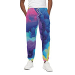 Colorful Cloud Print Cotton Pants