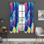Colorful Cloud Print Curtain