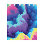 Colorful Cloud Print Curtain