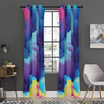 Colorful Cloud Print Curtain