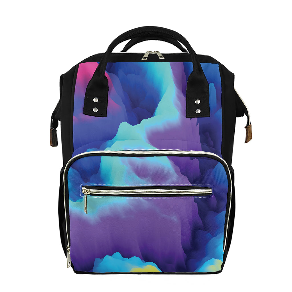 Colorful Cloud Print Diaper Bag