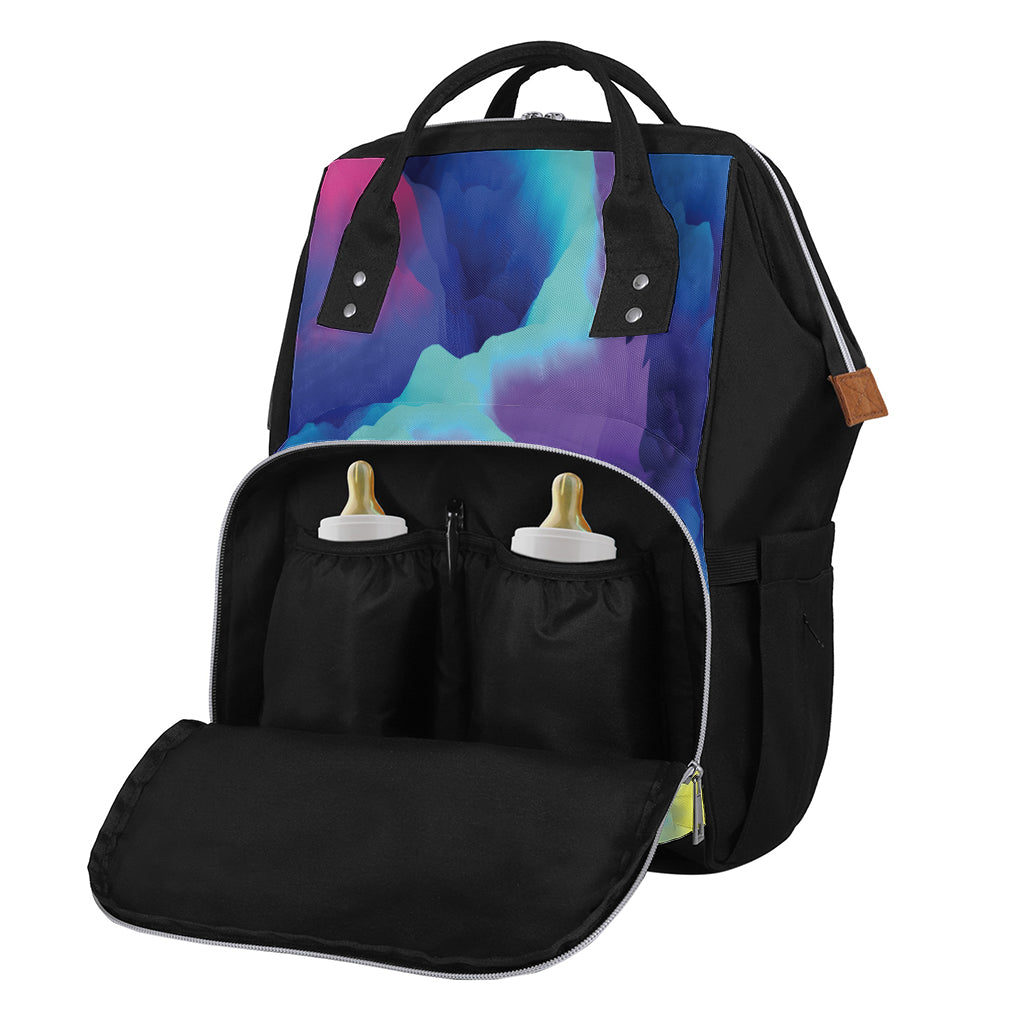 Colorful Cloud Print Diaper Bag