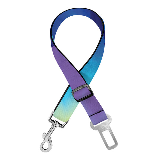 Colorful Cloud Print Dog Seat Belt