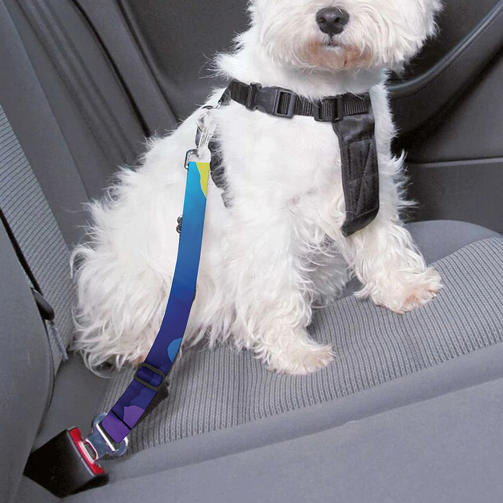 Colorful Cloud Print Dog Seat Belt