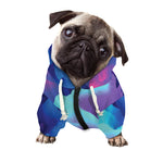 Colorful Cloud Print Dog Zip Up Hoodie