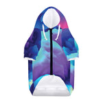 Colorful Cloud Print Dog Zip Up Hoodie