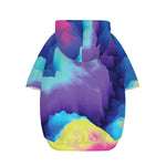 Colorful Cloud Print Dog Zip Up Hoodie