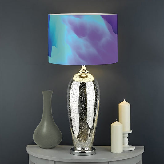 Colorful Cloud Print Drum Lamp Shade