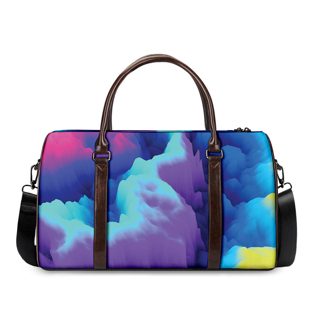 Colorful Cloud Print Duffle Bag