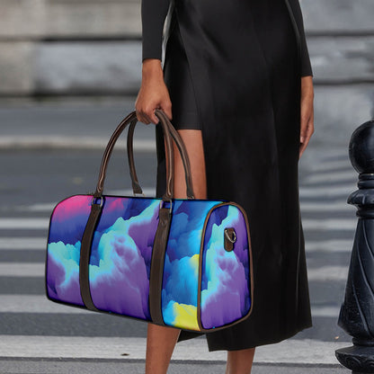Colorful Cloud Print Duffle Bag
