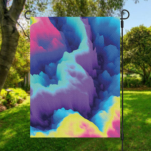 Colorful Cloud Print Garden Flag