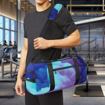 Colorful Cloud Print Gym Bag