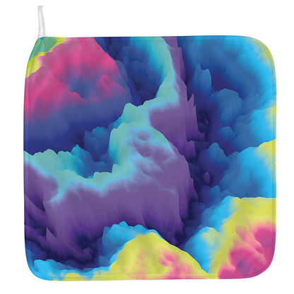 Colorful Cloud Print Hand Towel