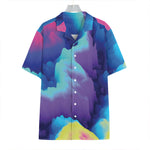 Colorful Cloud Print Hawaiian Shirt