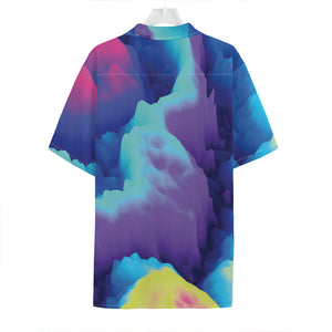 Colorful Cloud Print Hawaiian Shirt