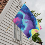 Colorful Cloud Print House Flag