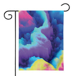 Colorful Cloud Print House Flag