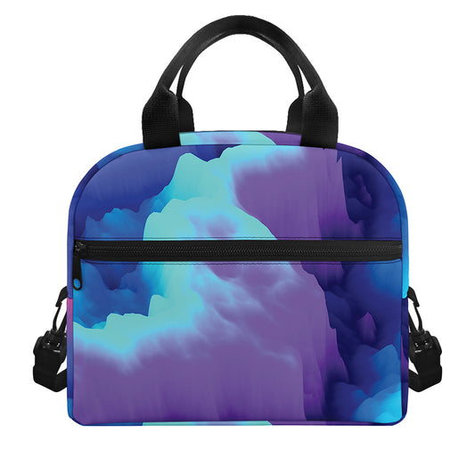 Colorful Cloud Print Insulated Lunch Bag