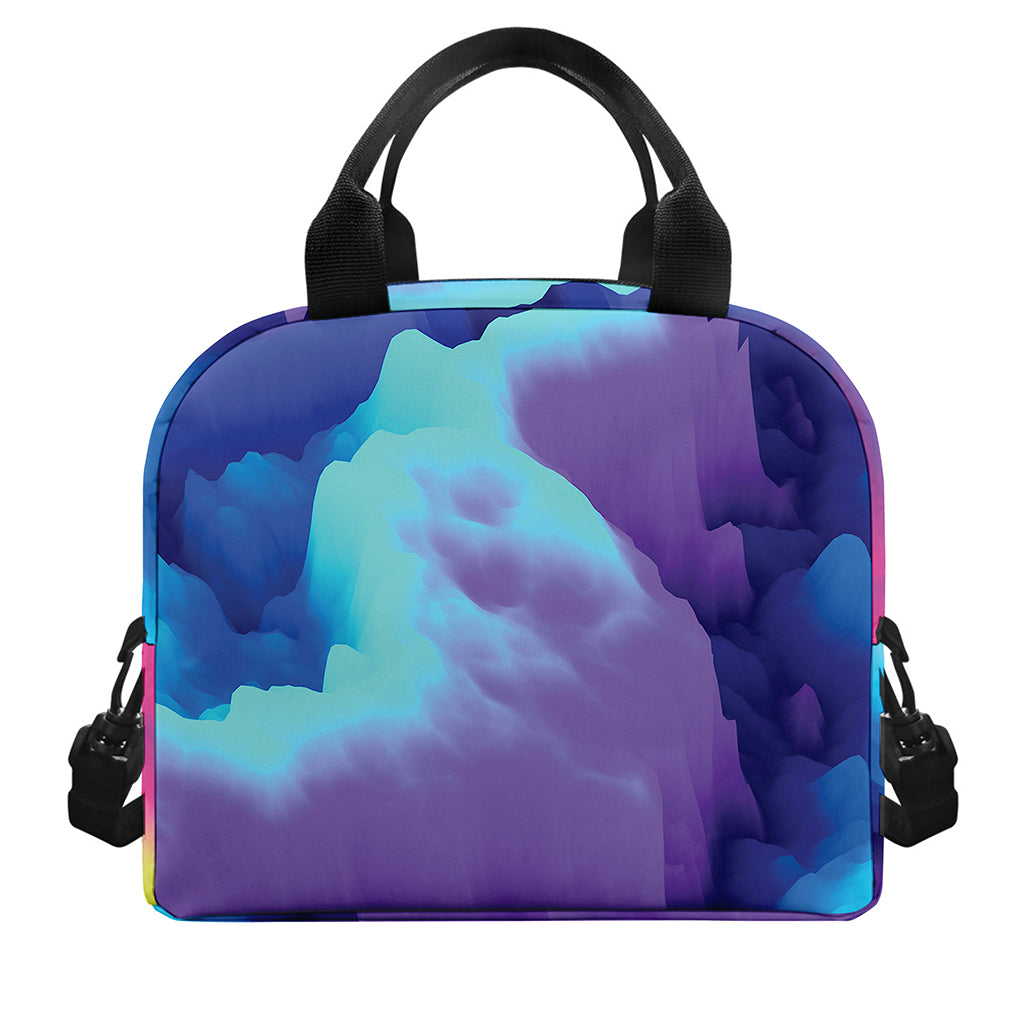 Colorful Cloud Print Insulated Lunch Bag
