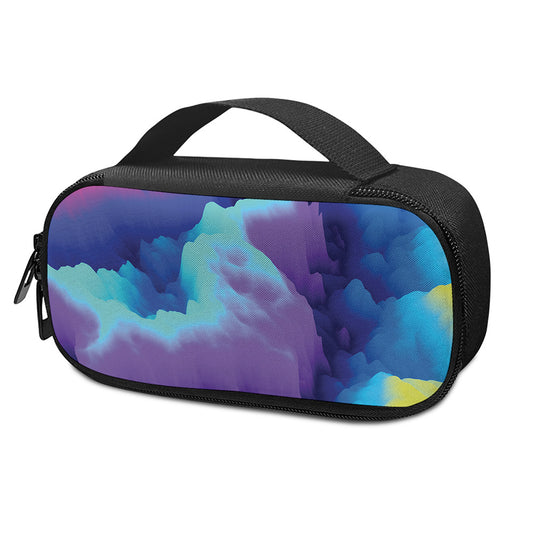 Colorful Cloud Print Insulin Cooler Travel Case