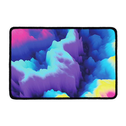 Colorful Cloud Print Kitchen Mat