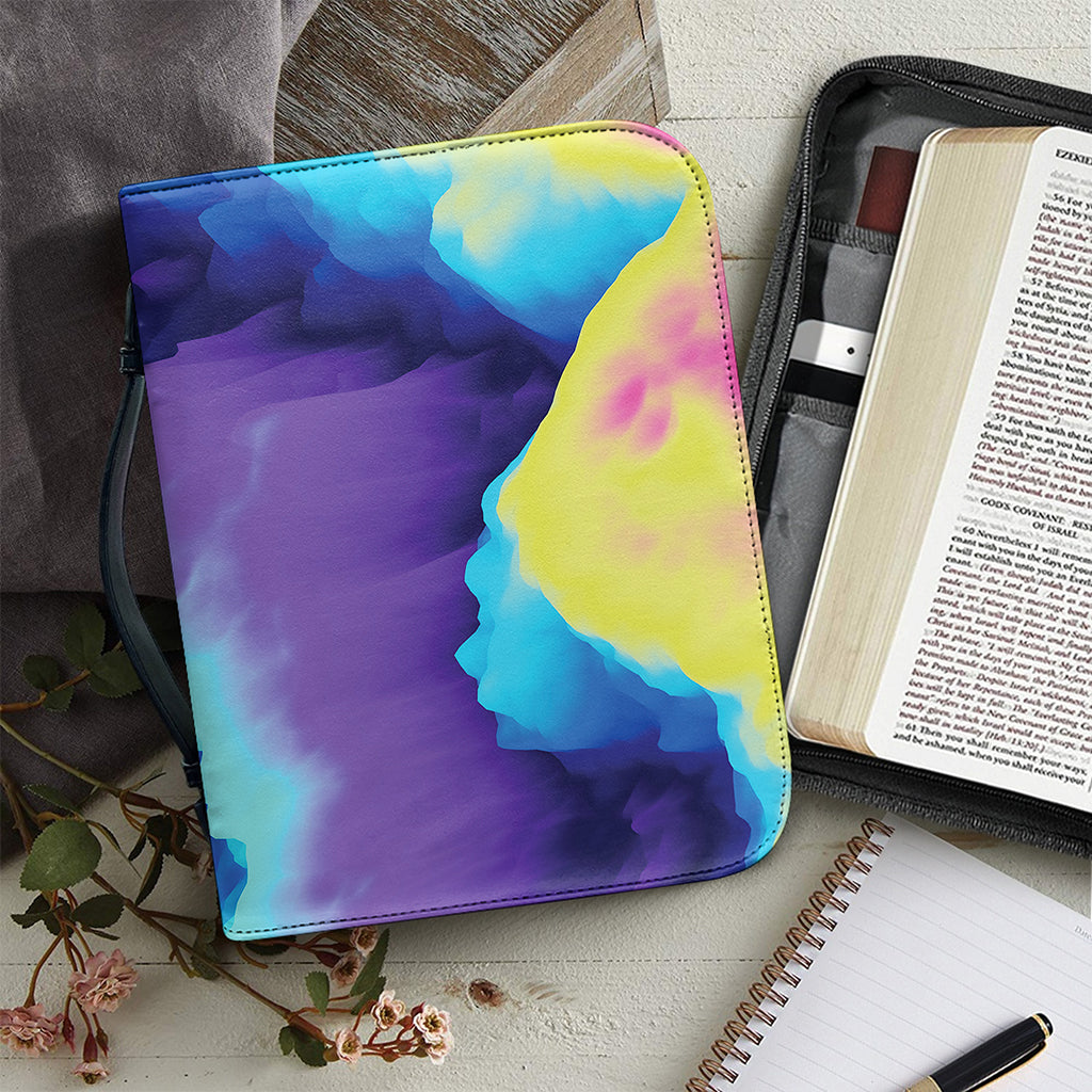 Colorful Cloud Print Leather Bible Cover