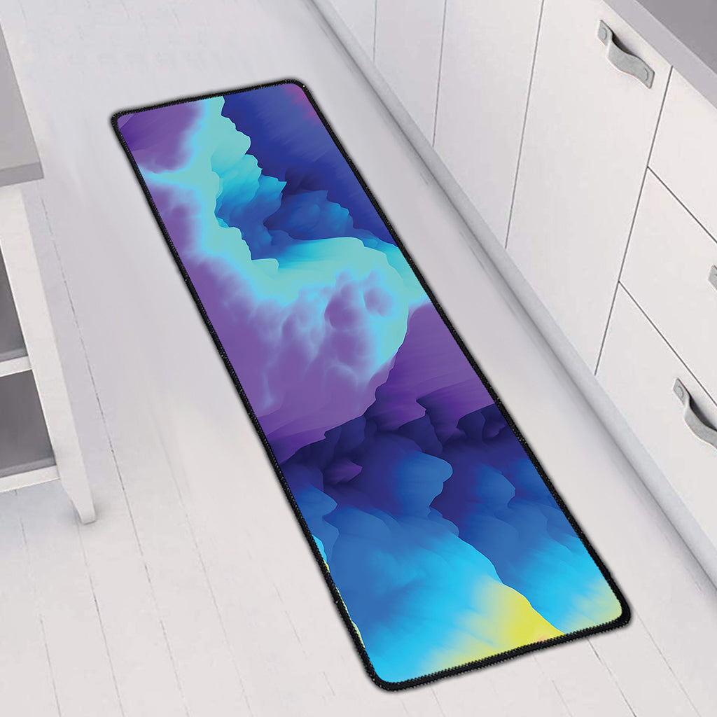 Colorful Cloud Print Long Kitchen Mat
