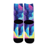 Colorful Cloud Print Long Socks