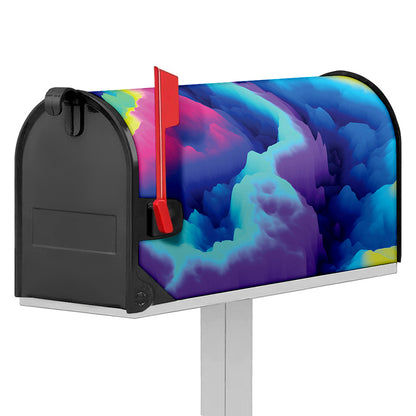 Colorful Cloud Print Mailbox Cover