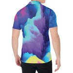 Colorful Cloud Print Men's Shirt