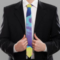 Colorful Cloud Print Necktie