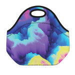 Colorful Cloud Print Neoprene Lunch Bag