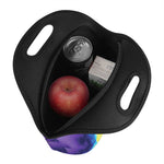 Colorful Cloud Print Neoprene Lunch Bag