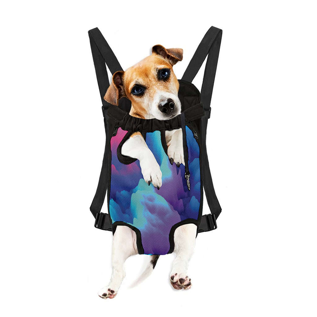 Colorful Cloud Print Pet Carrier Backpack