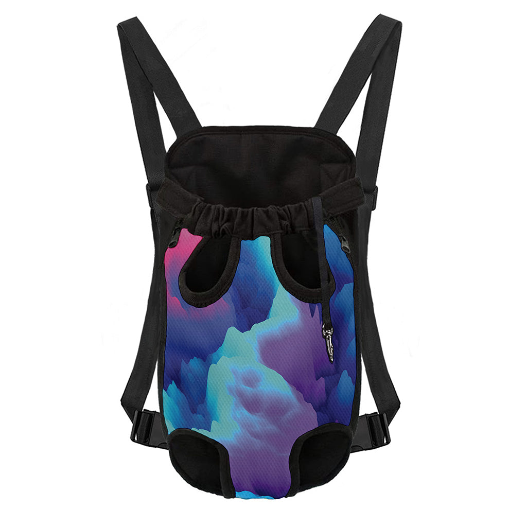 Colorful Cloud Print Pet Carrier Backpack