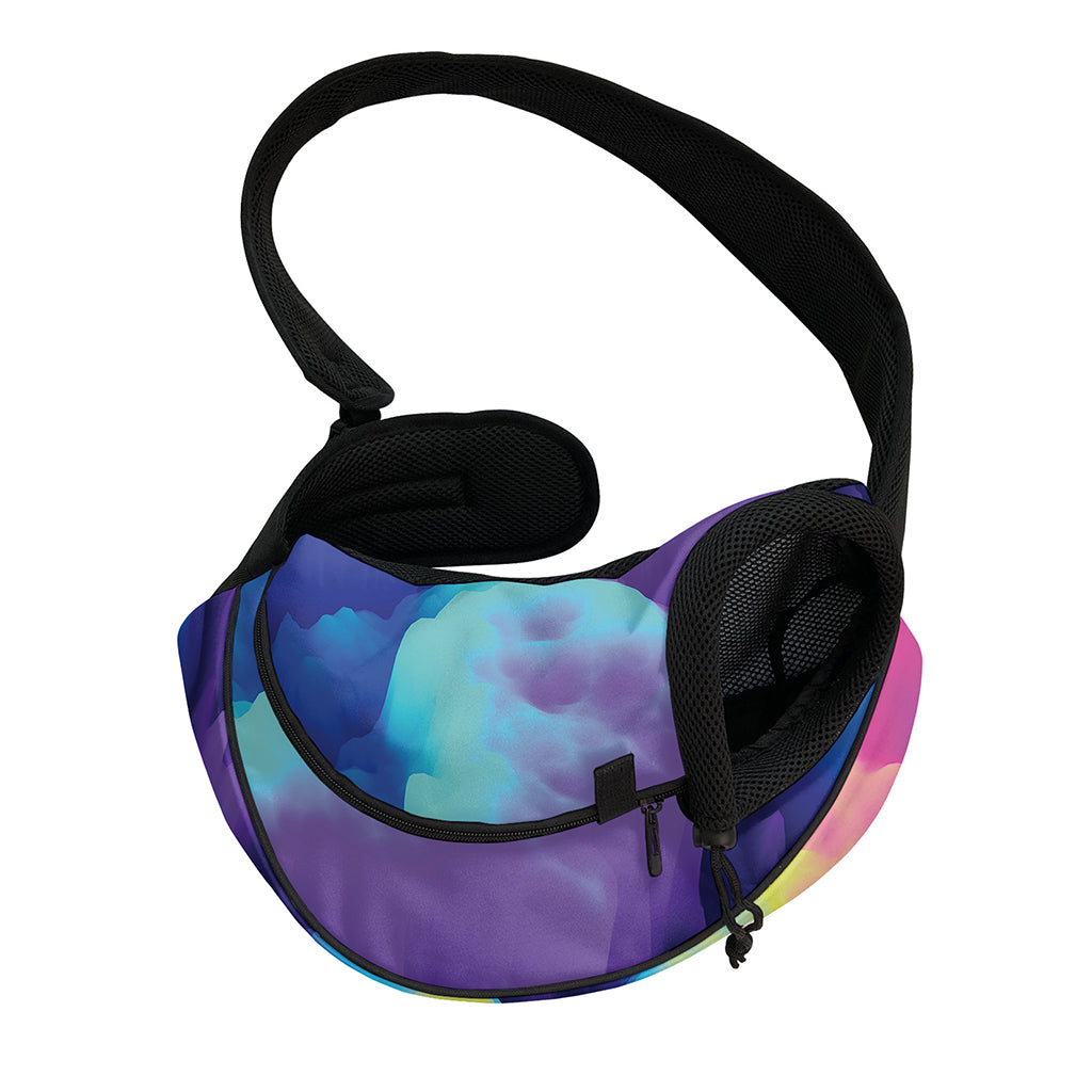 Colorful Cloud Print Pet Sling Carrier