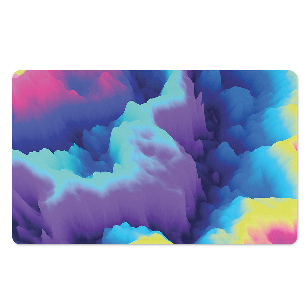 Colorful Cloud Print Polyester Doormat