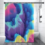 Colorful Cloud Print Premium Shower Curtain