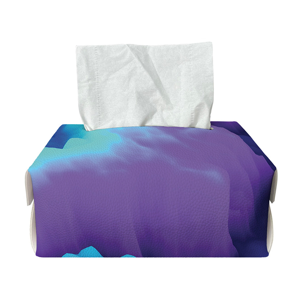 Colorful Cloud Print Rectangle Tissue Box Cover