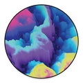 Colorful Cloud Print Round Floor Mat