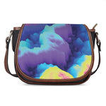Colorful Cloud Print Saddle Bag