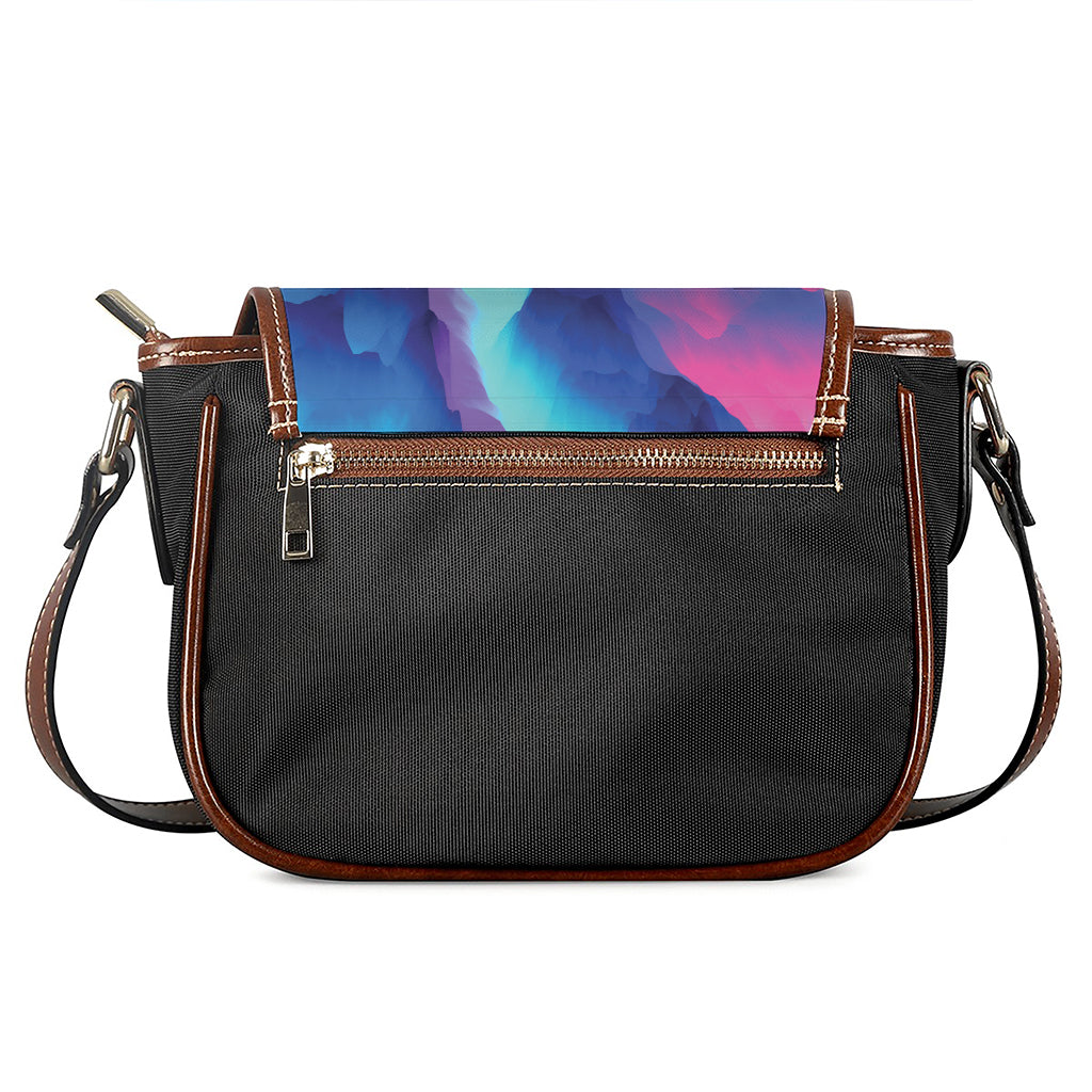 Colorful Cloud Print Saddle Bag
