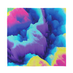 Colorful Cloud Print Silk Bandana