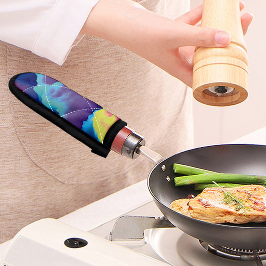 Colorful Cloud Print Skillet Handle Cover