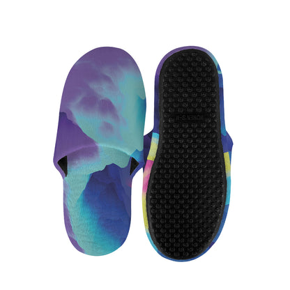 Colorful Cloud Print Slippers