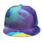 Colorful Cloud Print Snapback Cap